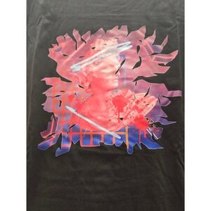 Abstract Statue Graphic Tee Black Cotton M Original Artist Signed NWOT